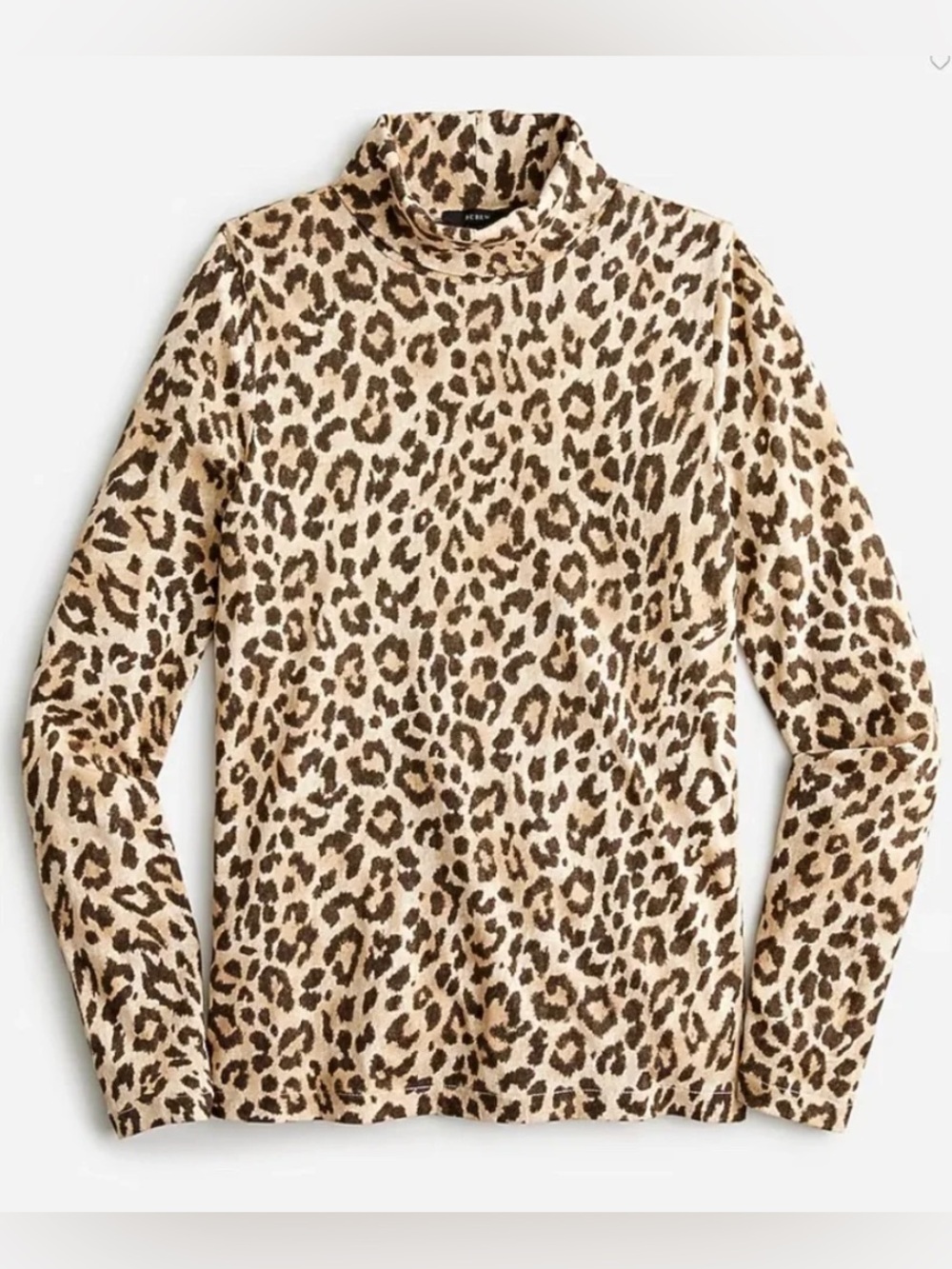 Tissue Turtleneck by J.Crew XXL Leopard